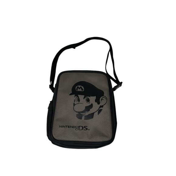 Nintendo DS 2008 Super‎ Mario Soft Carrying Case Shoulder Bag Black/Gray - Picture 1 of 3